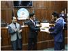 توزیع تصدیق نامه برای 47 تن از محصلین که دوره کارآموزی را در د افغانستان بانک سپری نمودند